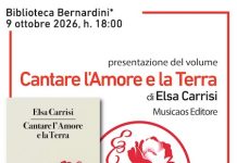 “Cantare l’Amore e la Terra” di Elsa Carrisi: la presentazione a Lecce