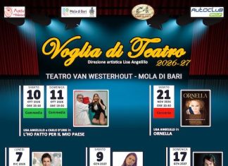 A Mola di Bari prende il via la stagione “Voglia di teatro 2026-2027”