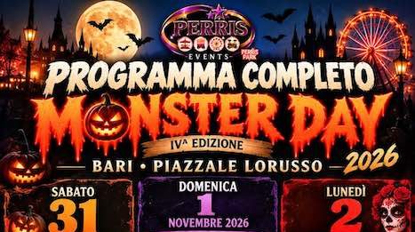 Monster Day, la festa di Halloween nel Municipio II di Bari