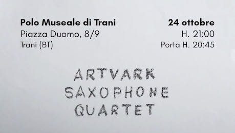 Artvark Saxophone Quartet in concerto a Trani