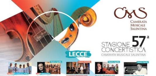 Lecce, Leonardo Colafelice inaugura la 57esima Stagione della Camerata Musicale Salentina